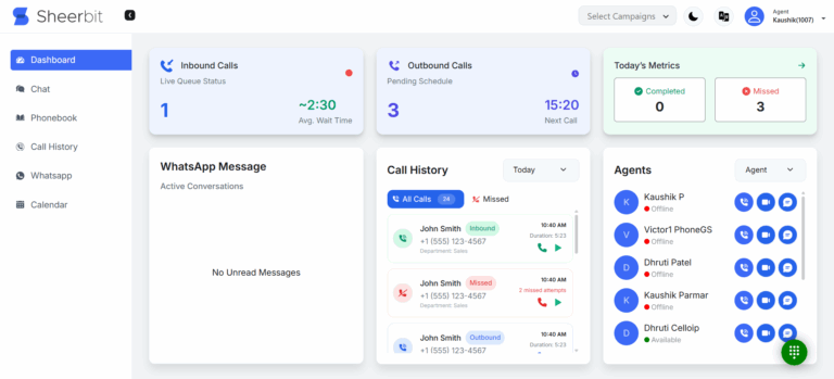 Agent Dashboard
