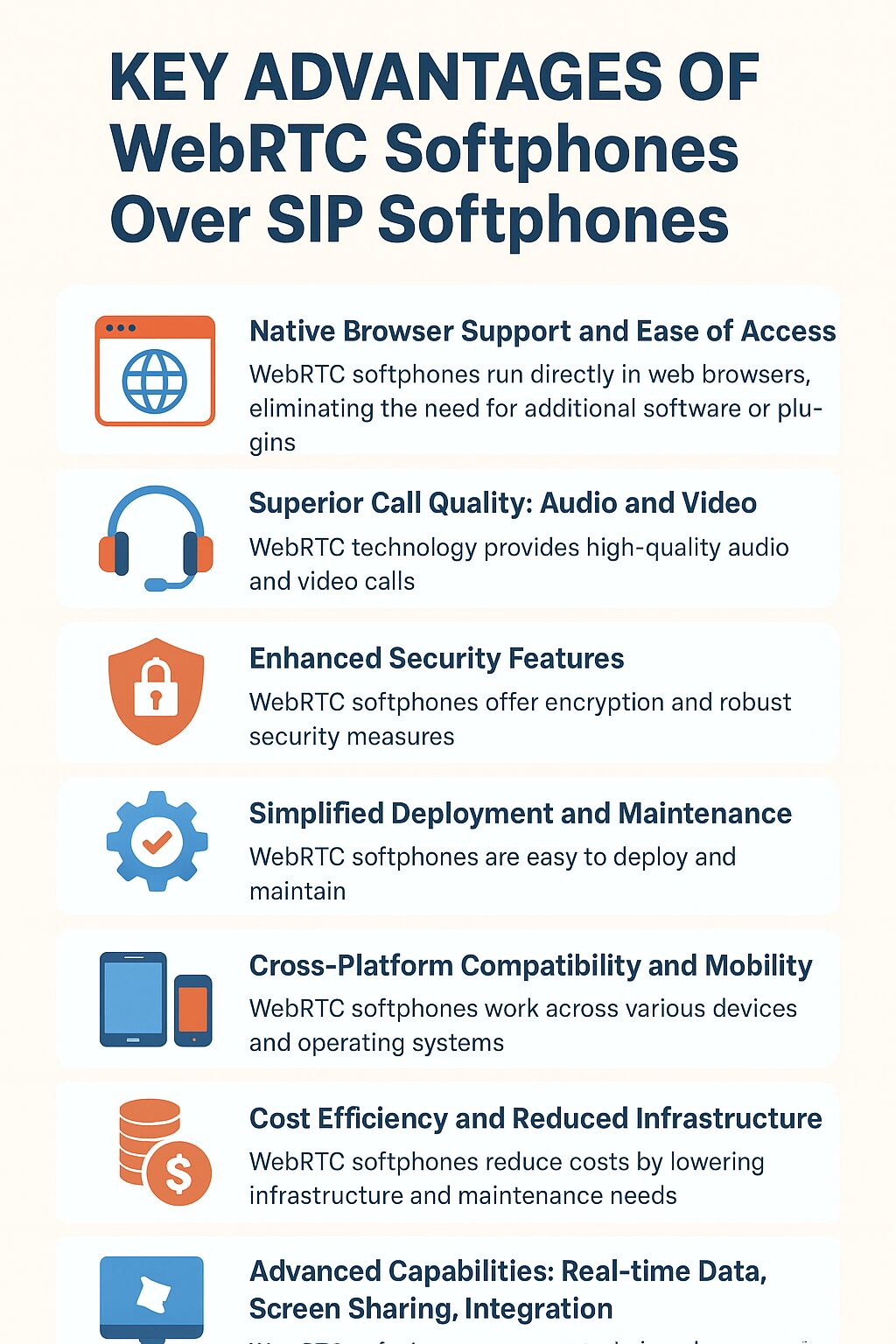 Key Advantages of WebRTC Softphones